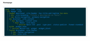 Estructura Body Home sitio GESU